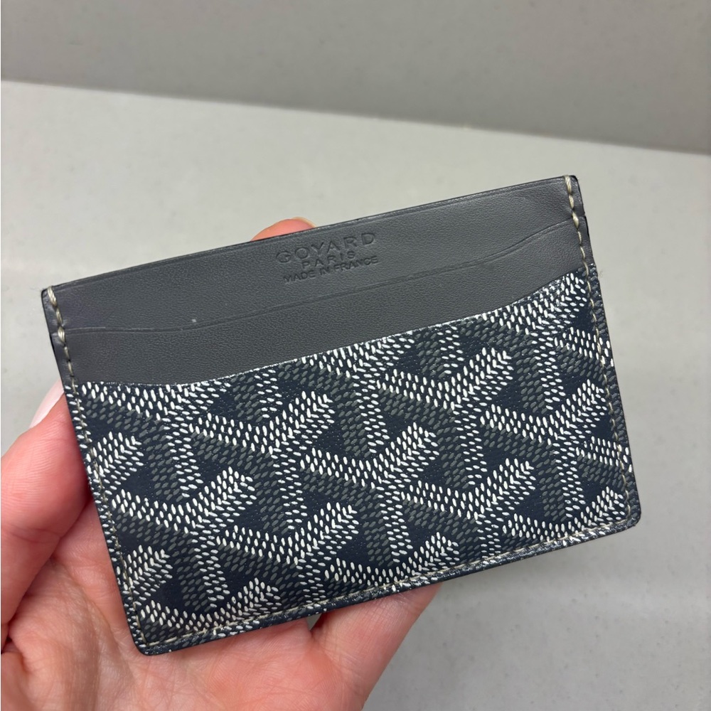 Goyard Black and Gray Card Holder
